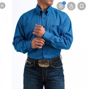 Men’s cinch westerns wear button down shirt